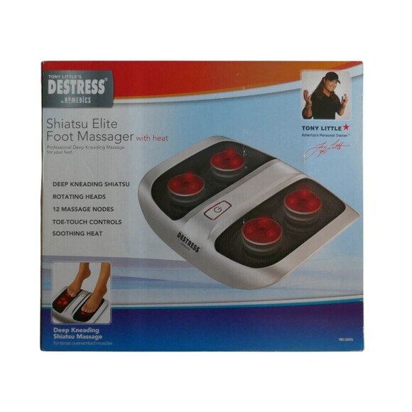 Tony Little Destress Homedics Shiatsu Elite Foot Massager FMS-200HTL SEALED - Picture 1 of 6